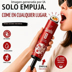 Tubo de sushi portátil, contenedor de sushi push-up, sin manos para comer sushi, soporte para rollo de sushi sobre la marcha con tubo de salsa para viajes, fiestas y comida para llevar (paquete