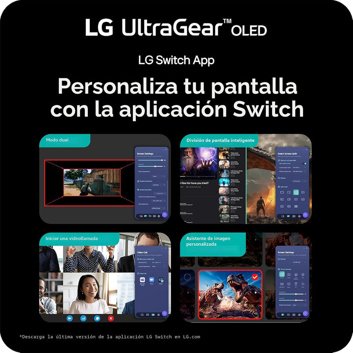 LG 27GX700A-B Monitor de juegos Ultragear QHD de 27 pulgadas (2560...