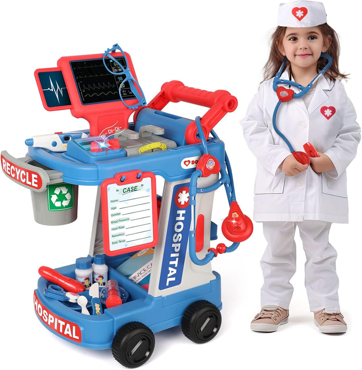 Liberry Kit de médico para niños pequeños de 2, 3, 4, 5 años