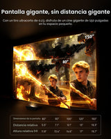 WEMAX Nova Pro Proyector de Tiro Ultra Corto 4K, TV Láser ALPD de 1...