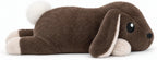 Brease Animal de peluche de conejo marrón con peso de 5 libras sin perfume, grande, bonito conejo de peluche para abrazo suave y momentos tranquilos, compañero suave para niños y adultos, peluche