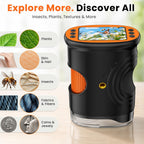 Microscopio digital portátil para niños, microscopio de bolsillo