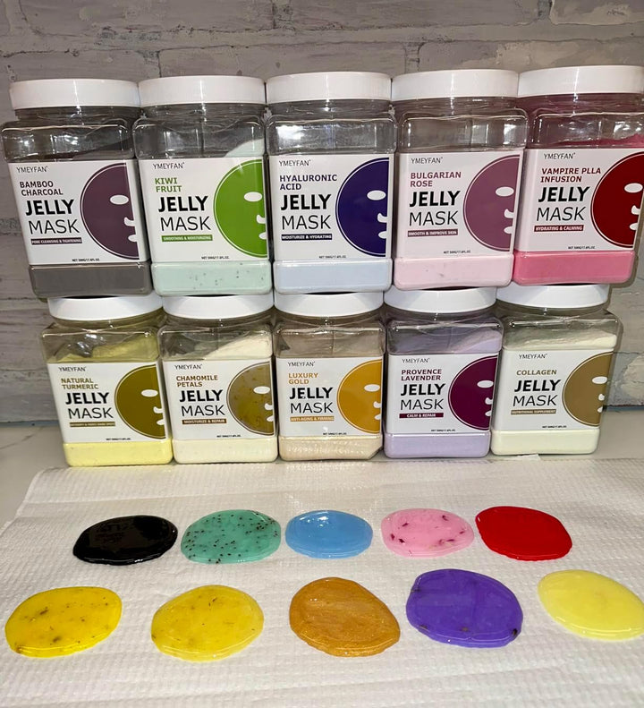 YMEYFAN Máscara de gelatina para faciales, máscara de gelatina en p...