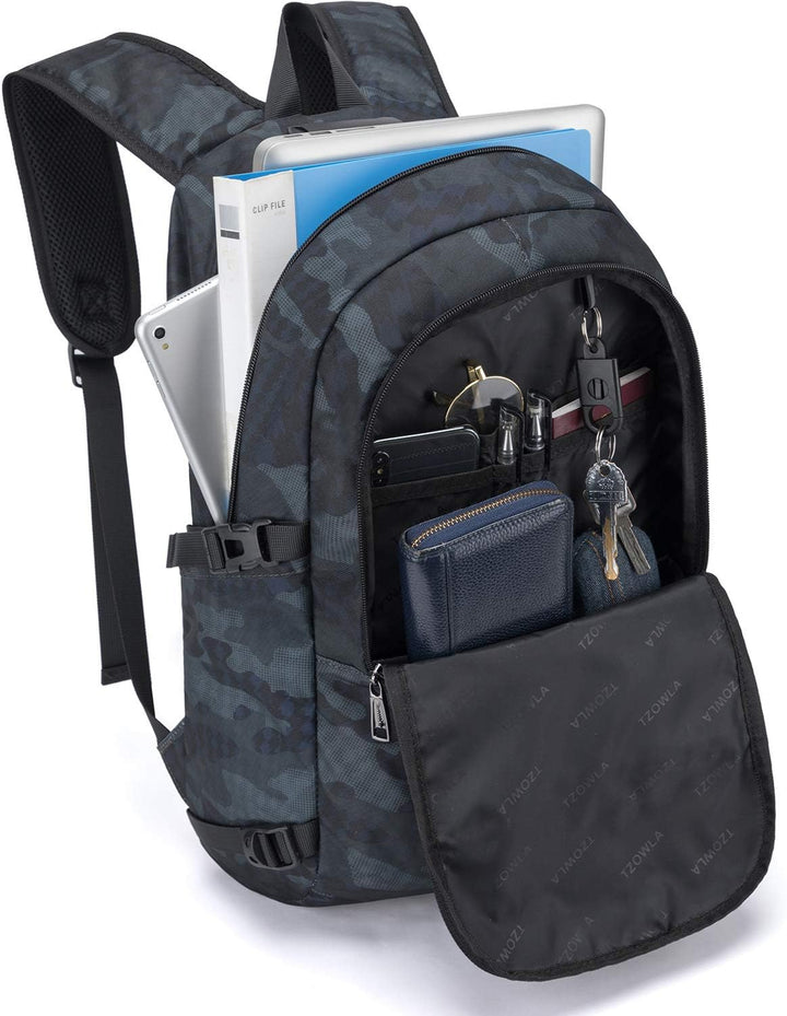 Tzowla, mochila para computadora portátil de negocios resistente al...