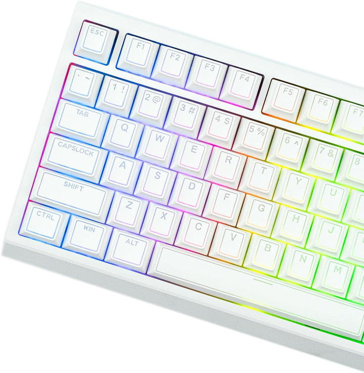EPOMAKER Glintrix PBT Shine Through Keycaps, Arris &amp; Keys retro...