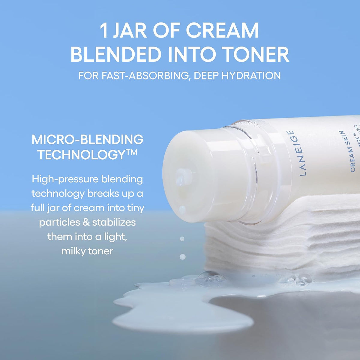 LANEIGE Tónico e hidratante para la piel en crema: Tóner lechoso co...