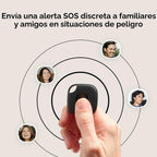 Life360 Tile Starter Pack - Rastreadores Bluetooth y buscadores de artículos para llaves, carteras y más. Compatible con iOS y Android. Buscador de teléfonos. Paquete de 2 (negro mate/delgado)