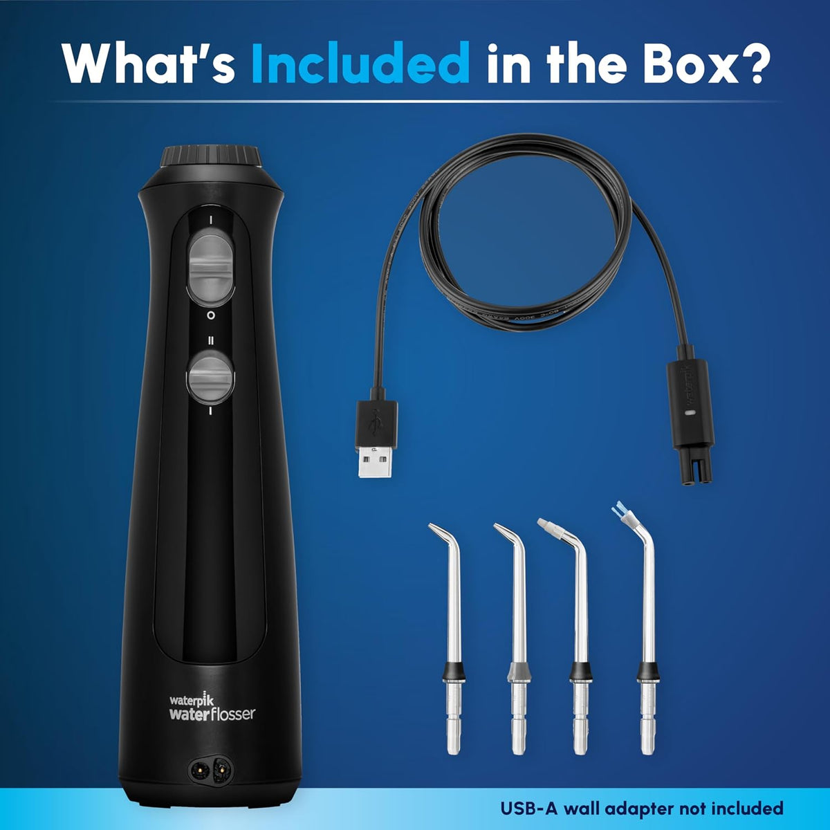 Waterpik Irrigador de agua inalámbrico Pearl recargable portátil pa...