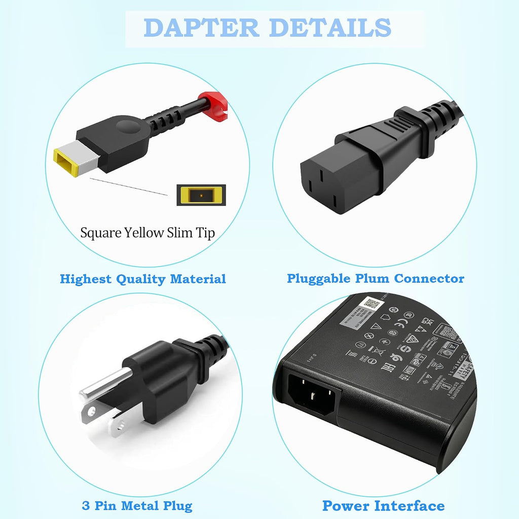 Cargador de punta delgada de 230 W para Lenovo Legion 5 7 5P C7 S7 ADL230NLC3A