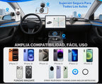 Soporte de teléfono de coche para iPhone 18 Pro Max, soporte de teléfono con succión, soporte magnético al vacío para teléfono [95+libras de succión fuerte y 2400gf magnético fuerte] para