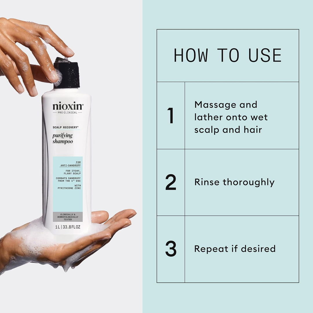 Nioxin Scalp Recovery Purifying Shampoo | For Itchy, Flaky Scalp |...