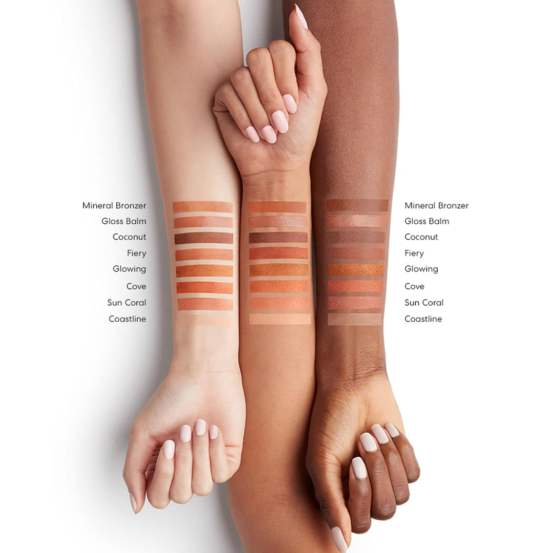 bareMinerals Bronceador facial completo, polvo suelto sin talco, me...