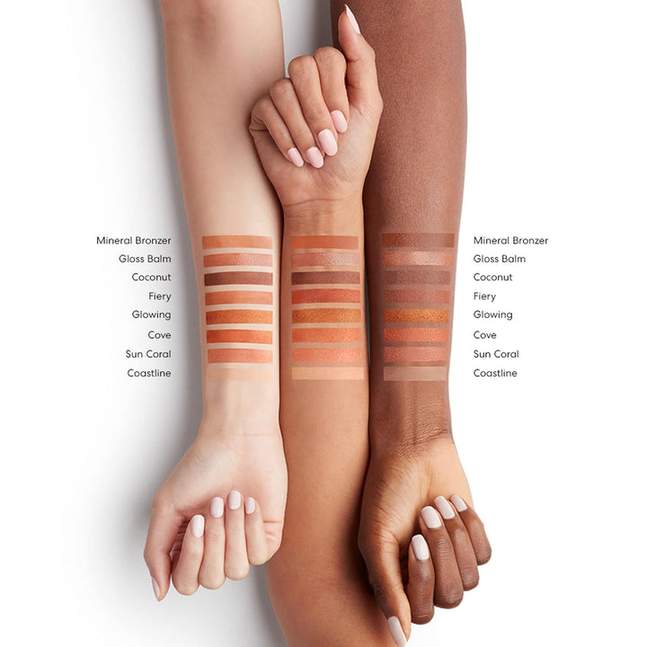 bareMinerals Bronceador facial completo, polvo suelto sin talco, me...