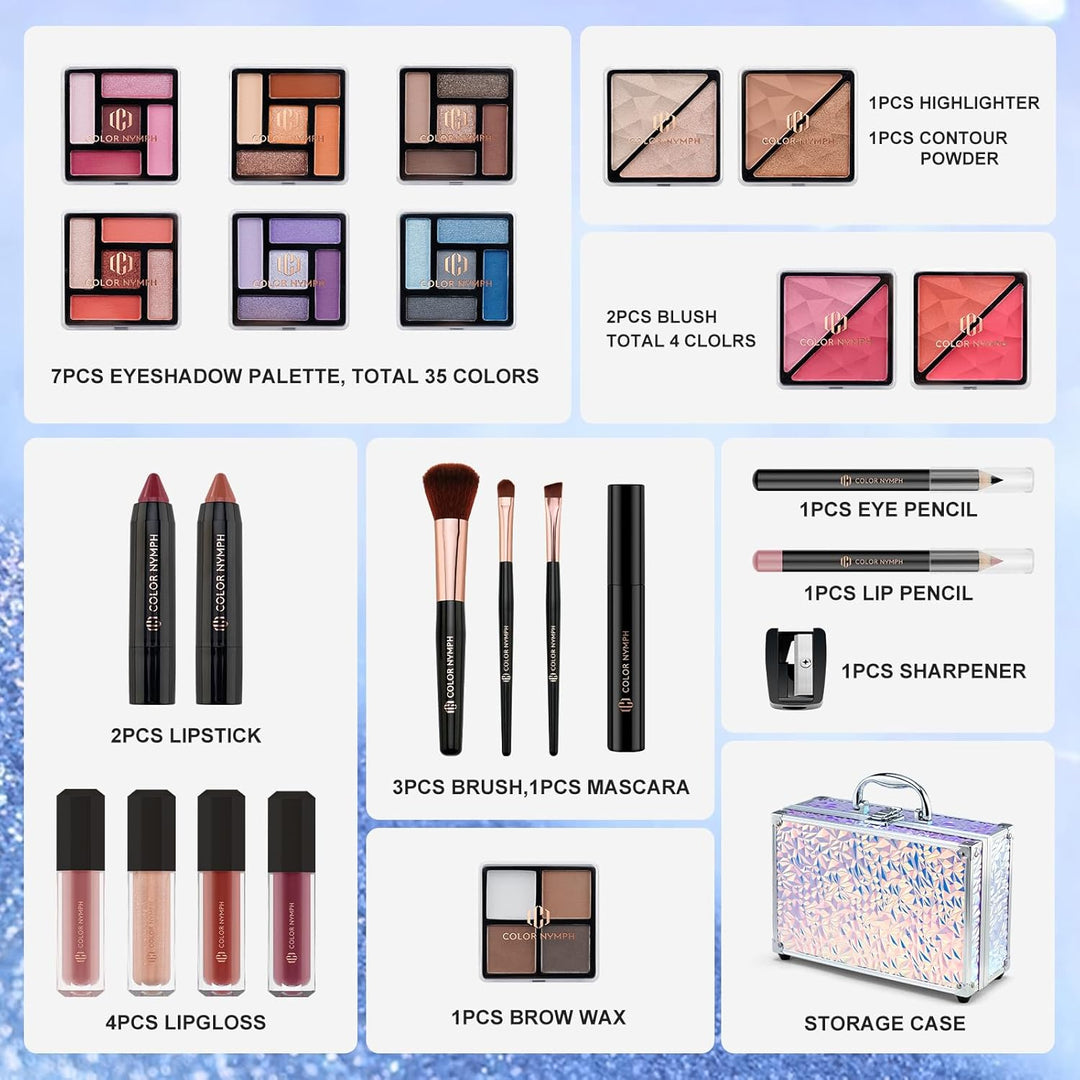 Kit de Maquillaje Color Nymph para Mujeres, Set de Maquillaje para...