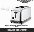 Waring Commercial WCT704 Tostadora Emergente de Servicio Ligero de 4 Rebanadas con Rancha Extra Larga, 120V, Enchufe 5-15 Phase