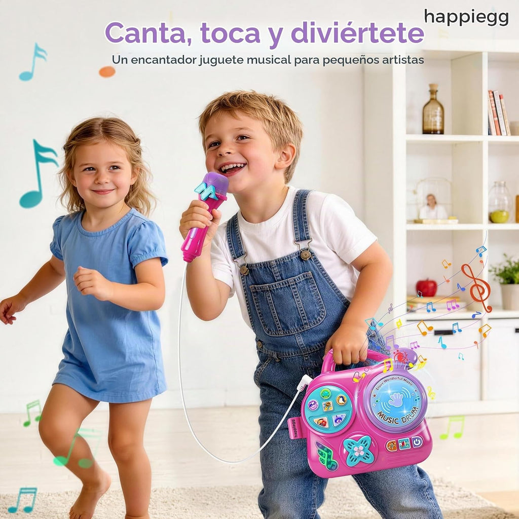 Máquina de karaoke para niños con micrófono, reproductor de música