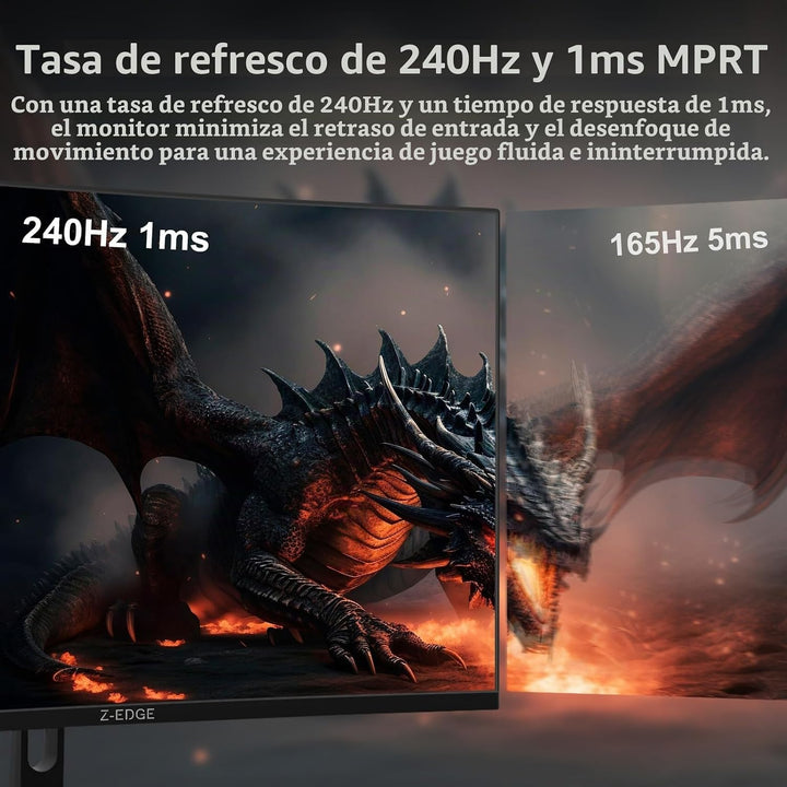 Z-Edge - Monitor curvo para juegos de 32 pulgadas, monitor curvado...
