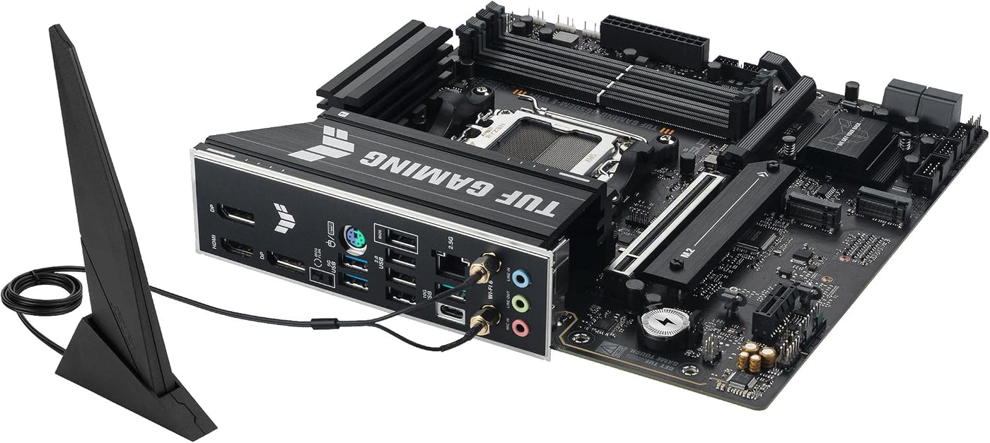 ASUS TUF Gaming B650EM-E WiFi AMD mATX Placa base, 8+2+1 etapas de...