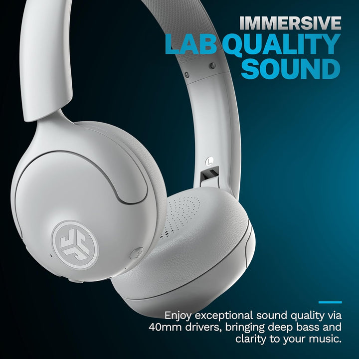 JLab Go Lux ANC - Auriculares inalámbricos, Cloud White, cancelació...