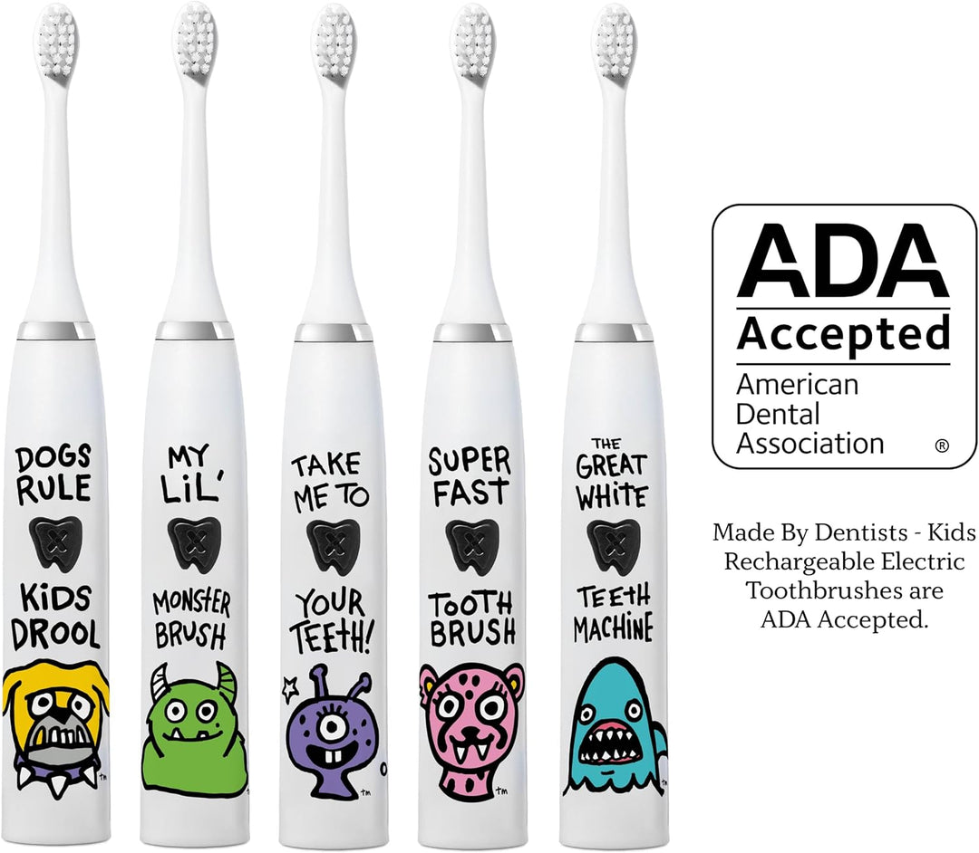 Made by Dentists Cepillo de dientes eléctrico para niños, cepillo d...