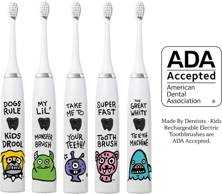Made by Dentists Cepillo de dientes eléctrico para niños, cepillo d...