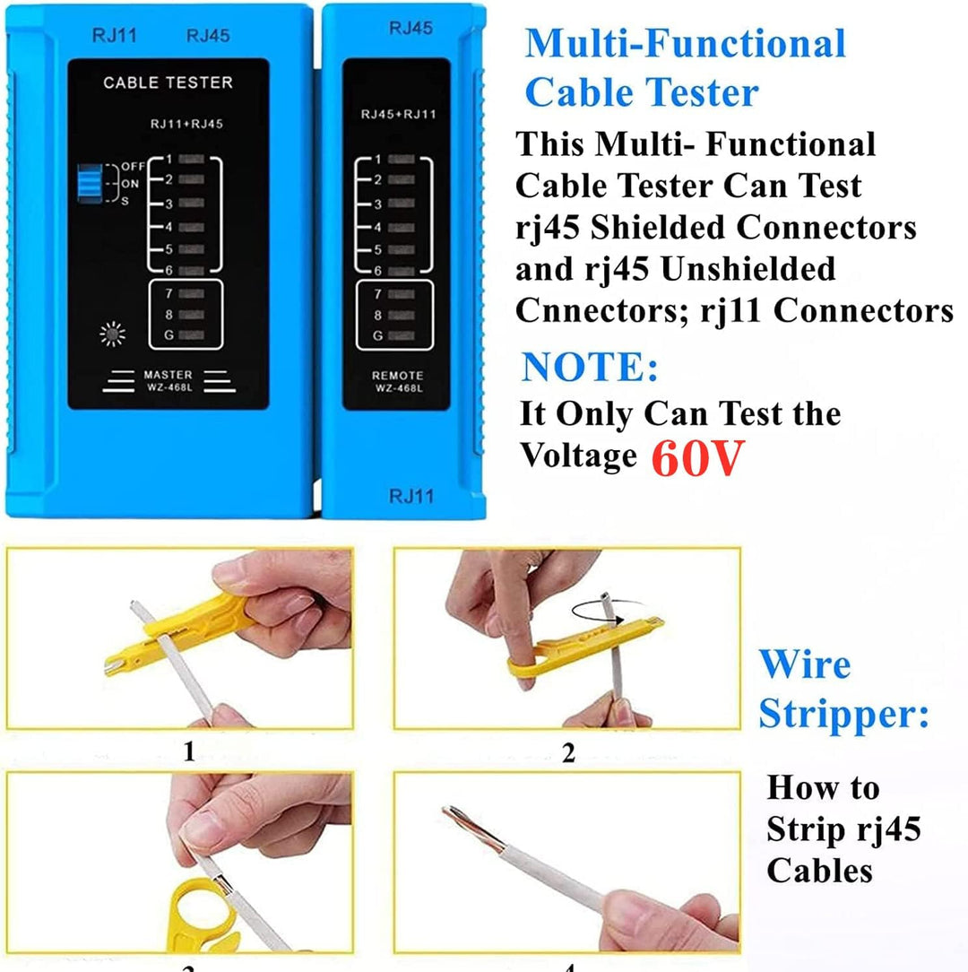 Gaobige Herramienta de crimpado rj45 para Cat6 Cat5e Cat5, crimpado...