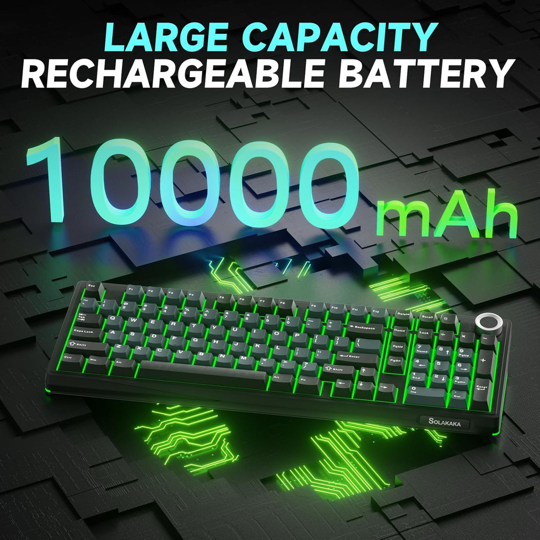 SOLAKAKA KI99 Pro - Teclado mecánico inalámbrico con interruptor si...