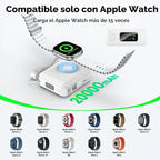 Luvknit Banco de energía magnético de 20000 mAh para Apple Watch