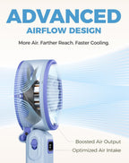 Diveblues Ventilador turbo portátil, ventilador de mano de 100 velo...