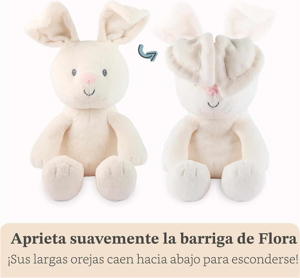 GUND Baby Peek--Boo Flora 7-Inch Bunny Squeeze-Activated Plush Toy
