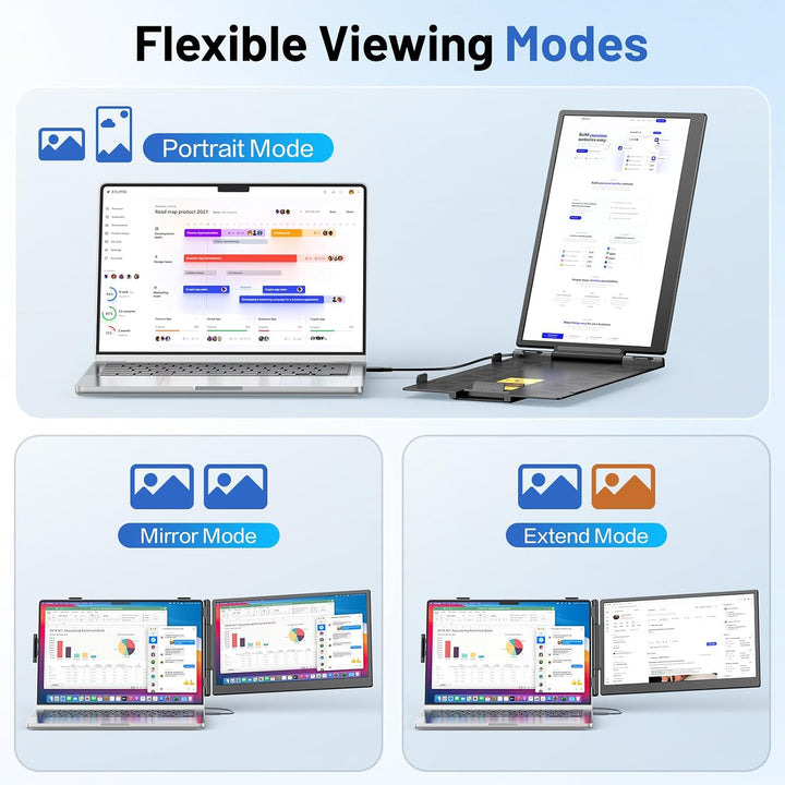 Anyking Extensor de pantalla para laptop, monitor portátil FHD 1080...