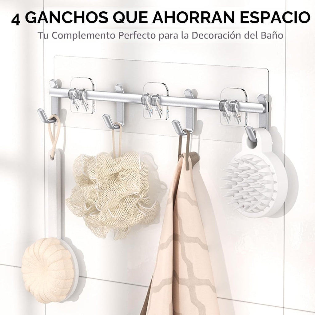 YASONIC - Organizador de ducha adhesivo, estantes de ducha inoxidables para