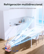 KIMMOO Ventilador de escritorio recargable por USB, ventilador de m...