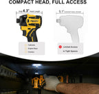 Destornillador de impacto hexagonal de 1/4 pulgadas compatible