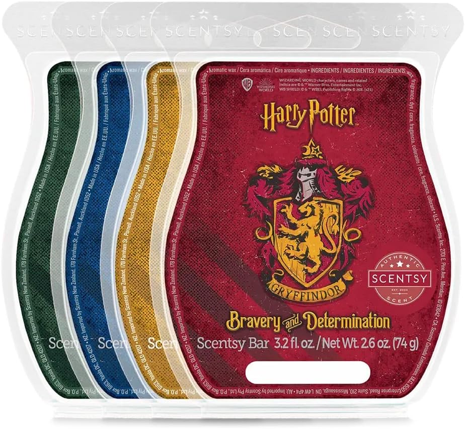 Scentsy Wax Melts, Harry Potter™ Houses, juego de 4 barras, cubos de cera
