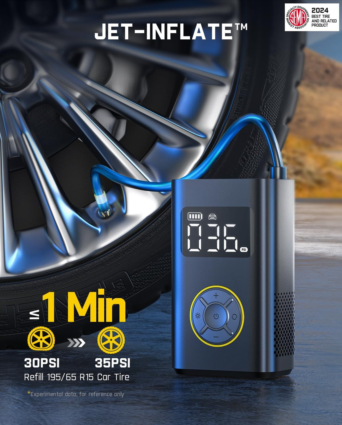 Fanttik X9 Pro - Inflador de neumáticos portátil para coche compact...