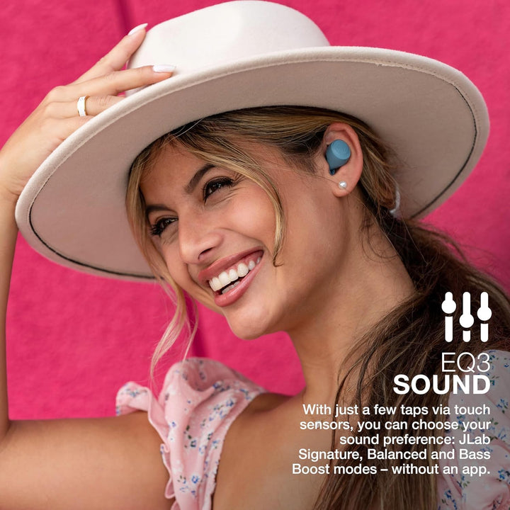 JLab Go Air Pop+ Auriculares inalámbricos verdaderos, auriculares i...