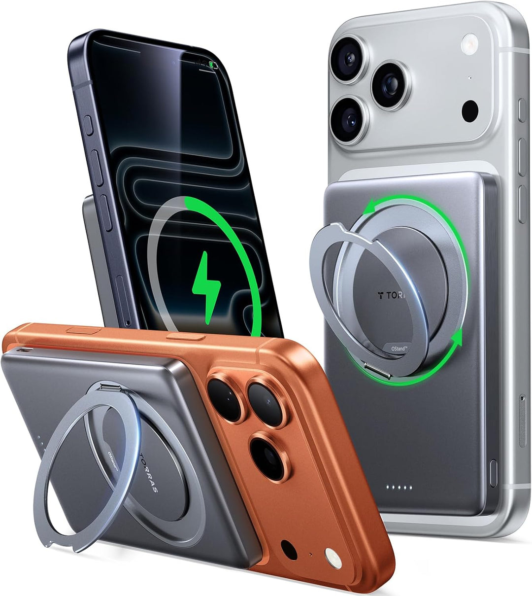 TORRAS Ostand MiniMag Power Bank, 5,000mAh Batería Externa Magnétic...
