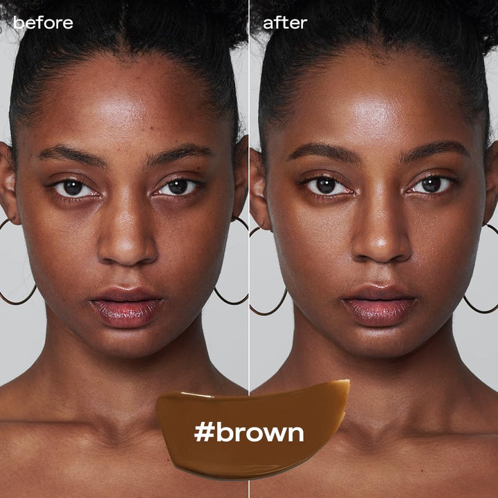 glow bálsamo de manchas transpirable #marrón, crema BB de cobertura...