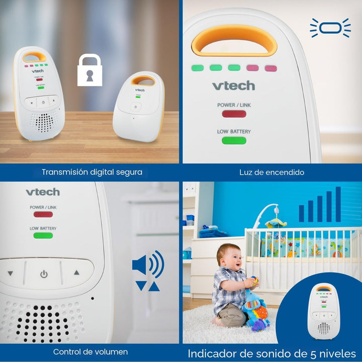 Monitor digital para bebés VTech Safe &amp; Sound, Monitor con una...