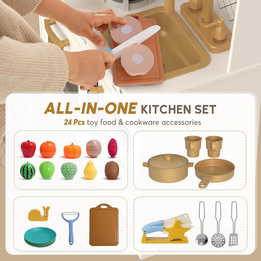 Juego de cocina con luces realistas, sonidos, juego de simulación