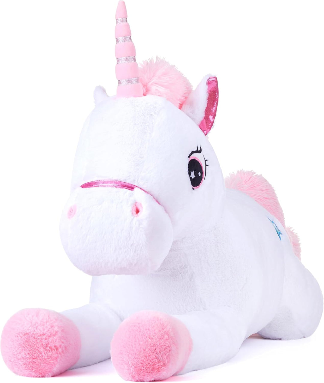 IKASA Juguete de peluche de unicornio gigante, juguetes suaves gran...