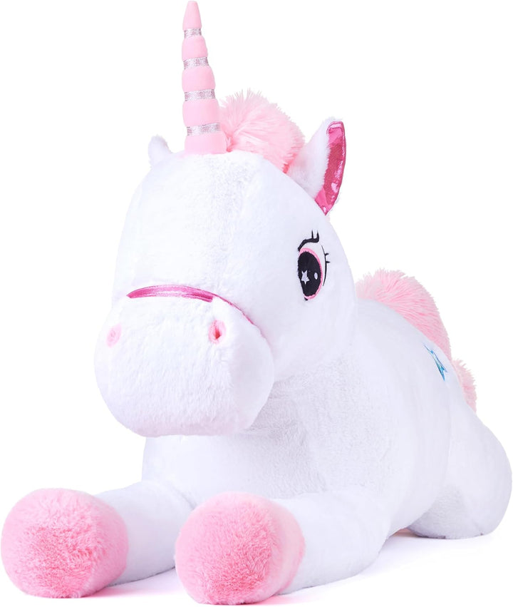 IKASA Juguete de peluche de unicornio gigante, juguetes suaves gran...