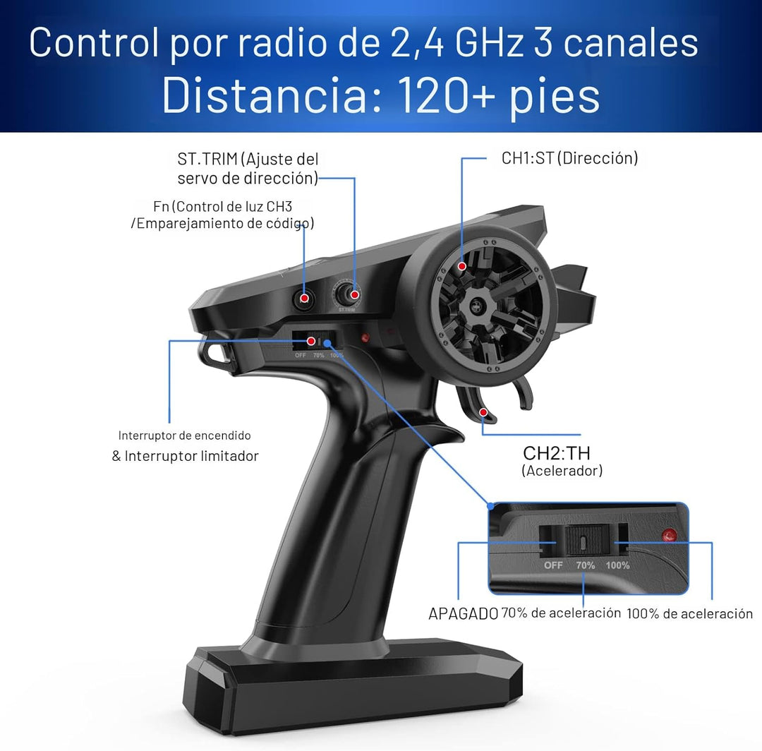 HYPER GO H16BM 1\/16 RTR sin escobillas de alta velocidad eléctrico...