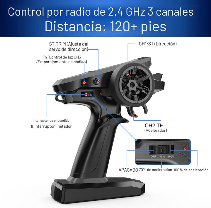 HYPER GO H16BM 1\/16 RTR sin escobillas de alta velocidad eléctrico...