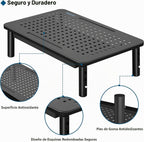 BONTEC Paquete de 2 soportes elevadores ajustables para monitor con cajón