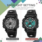 ATIMO Reloj impermeable multifunción LED para niños - Regalos para niños