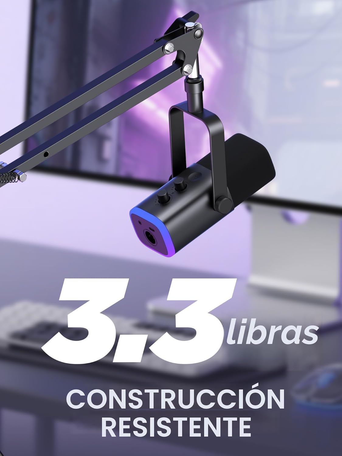 InnoGear, soporte de brazo tijera ajustable de estudio con suspensi...