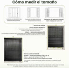 2" Persianas de Madera Verdadera sin Cables 23"W x 48"H Negro de Madera de Basswood para Ventanas Interiores