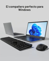 Belkin Combo de teclado y mouse inalámbricos, receptor USB-A, negro...